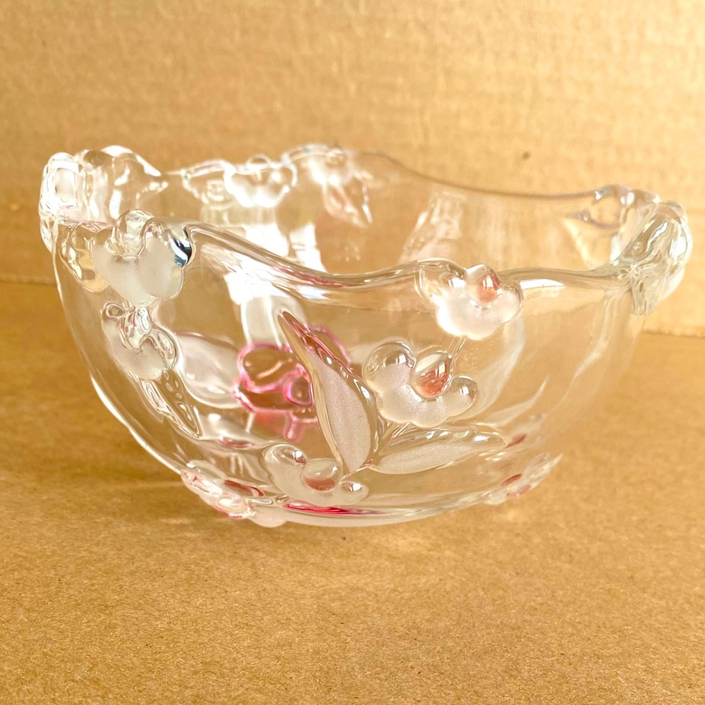 Mikasa Crystal Blossomtime Berry Dessert Bowl Walther Glass Germany
